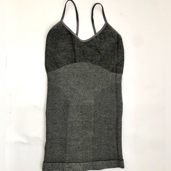 Outdoor Voices Superform Rib Spaghetti Strap Cami/Tank Grey Size Small - Picture 2 of 6